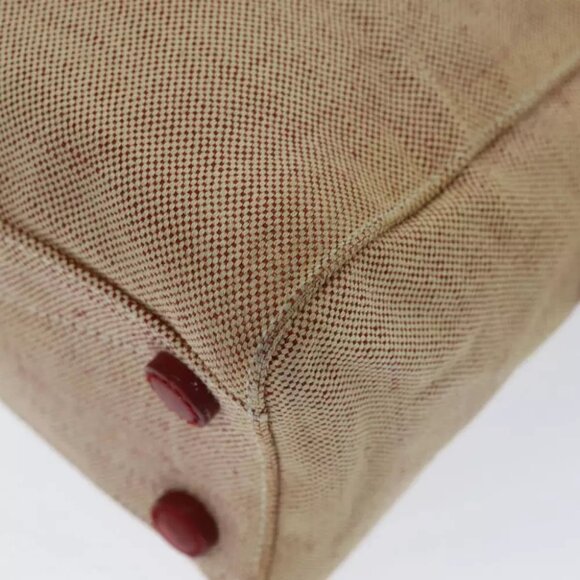 PRADA Sports Tote Bag Canvas Red Beige - Picture 10 of 16